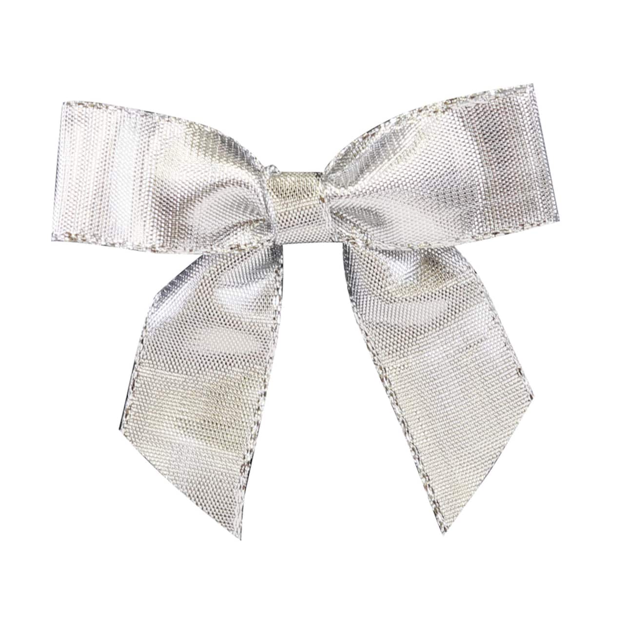 JAM Paper 3" Metallic Lame Twist Tie Bows, 100ct.